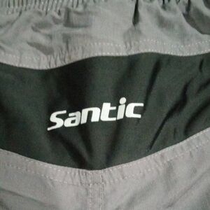 Santic Gray and Black 2XL Bicycle & Activewear Shorts